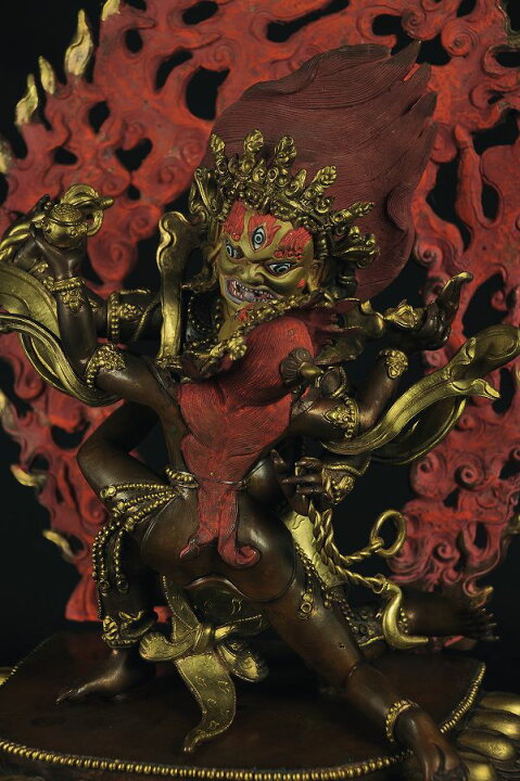 楽天市場】大黒天(マハカーラ） 銅造鍍金彫金仕上げ : 仏像仏画 