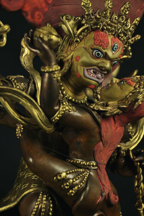 楽天市場】大黒天(マハカーラ） 銅造鍍金彫金仕上げ : 仏像仏画 