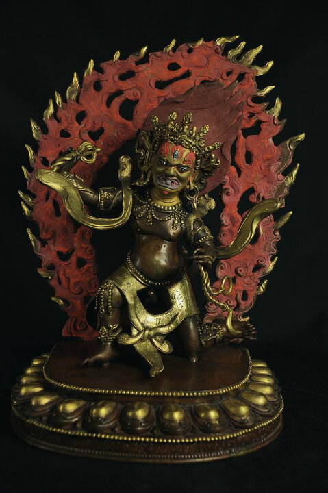 楽天市場】大黒天(マハカーラ） 銅造鍍金彫金仕上げ : 仏像仏画 