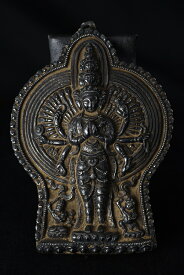 千手観音 銀製打ち出し