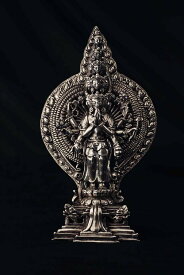 千手観音 銀製彫金仕上げ