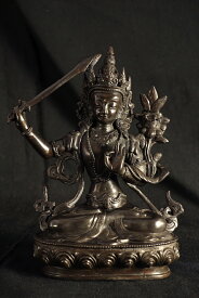 文殊菩薩 銅造彫金仕上げ