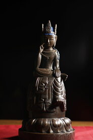 弥勒菩薩 銅造彫金仕上げ