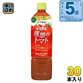 〔エントリーでポイント10倍！〕 伊藤園 充実野菜 理想のトマト 740g ペットボトル 30本 (15本入×2 まとめ買い) 野菜ジュース トマトジュース