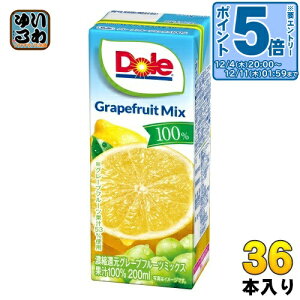 kGg[Ń|Cg5{Il 󃁃O~N Dole O[vt[c~bNX100% 200ml pbN 36{ (18{×2 ܂Ƃߔ) ʎ~bNXW[X ZkҌ