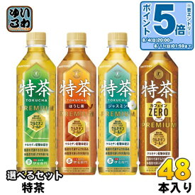 特茶 伊右衛門 特定保健用食品 500ml ペットボトル 選べる 48本 (24本×2) サントリー トクホ お茶 ジャスミン カフェインゼロ ほうじ茶 カフェインZERO 飲料 ドリンク プレミアム ケルセチン