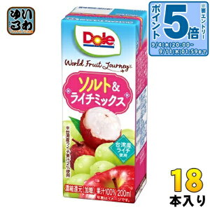 kGg[Ń|Cg5{Il 󃁃O~N Dole World Fruit Journey \g&C`~bNX 100% 200ml pbN 18{ ʏ` t[cW[X ʏ`100% h[