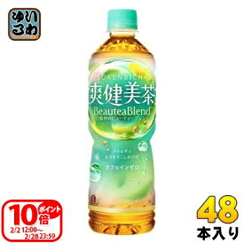 〔ポイント10倍！〕 爽健美茶 600ml ペットボトル 48本 (24本入×2 まとめ買い) コカ・コーラ お茶 ブレンド茶 カフェインゼロ