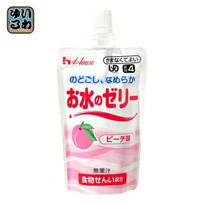 楽天市場 ハウス お水のゼリー ピーチ味 1g パウチ 40個入 ゼリー飲料 いわゆるソフトドリンクのお店