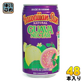 ハワイアンサン グアバネクター 340ml 缶 48本 (24本入×2 まとめ買い) 〔果汁飲料〕