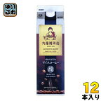 丸福珈琲店 昭和九年伝承アイスコーヒー 無糖 1L 紙パック 12本 (6本入×2 まとめ買い) ブラック 送料無料