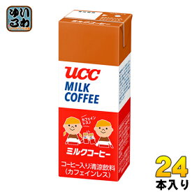 UCC ミルクコーヒー 200ml 紙パック 24本入 〔コーヒー〕