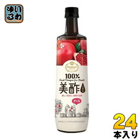 CJジャパン プティチェル美酢(ミチョ) ざくろ 900ml ボトル 24本 (12本入×2 まとめ買い) 〔酢飲料〕