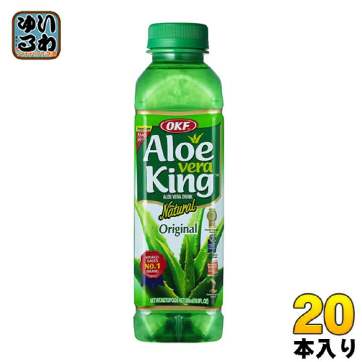 楽天市場】OKF アロエベラキング 500ml ペットボトル 20本入 Aloe vera 