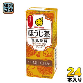 マルサンアイ 豆乳飲料 ほうじ茶 200ml 紙パック 24本入〔豆乳飲料 ほうじ茶 soya milk ソイミルク〕