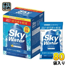 クラシエ スカイウォーター グレープフルーツ味 (1L用×2) 80袋 合計160リットル分 機能性表示食品 疲労感軽減 熱中症対策 スポーツドリンク 粉末