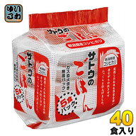 サトウ食品 サトウのごはん 新潟県産コシヒカリ 200g 5食パック×8個入 〔さとうのごはん パックごはん …