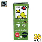 キッコーマン 豆乳飲料 抹茶 200ml 紙パック 36本 (18本入×2 まとめ買い)〔豆乳〕