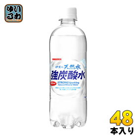 サンガリア 伊賀の天然水 強炭酸水 500ml ペットボトル 48本 (24本入×2 まとめ買い) 〔炭酸水〕