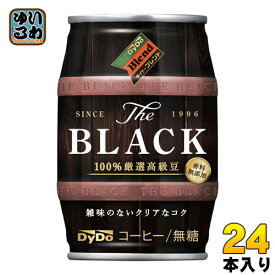 ダイドーブレンド ザ・ブラック 185g 缶 24本入 〔コーヒー〕