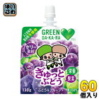 サントリー GREEN DA・KA・RA(グリーンダカラ) やさしいゼリー ぎゅっとぶどう 130g パウチ 60個 (30個入×2 まとめ買い) 〔ゼリー飲料〕