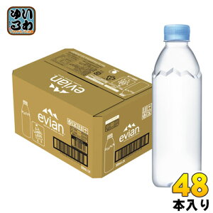 GrA xX 500ml ybg{g 48{ (24{×2 ܂Ƃߔ) i` ~lEH[^[ d tXY evian ɓ KAi