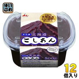 井村屋 北海道こしあん 500g 12個 (6個入×2 まとめ買い) 和菓子 デザート