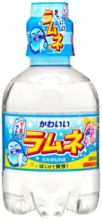 楽天市場 サンガリア かわいいラムネ 260ml ペットボトル 48本 24本入 2 まとめ買い いわゆるソフトドリンクのお店
