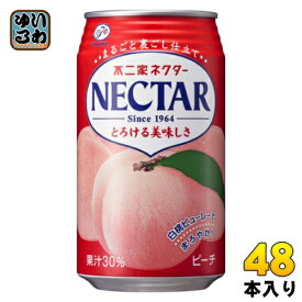 伊藤園 不二家 ネクター ピーチ 350g 缶 48本 (24本入×2 まとめ買い) 果汁飲料 NECTAR 桃