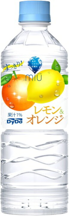 楽天市場】ダイドー miu ミウ レモン＆オレンジ 550ml ペットボトル 24 