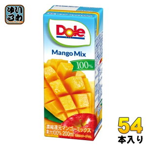 󃁃O~N Dole}S[~bNX100% 200ml pbN 54{ (18{×3 ܂Ƃߔ)