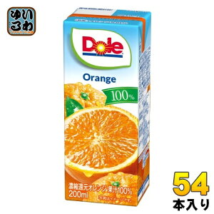 󃁃O~N DoleIW100% 200ml pbN 54{ (18{×3 ܂Ƃߔ) IWW[X IWʏ`100%