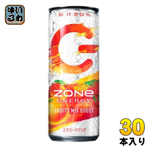 楽天市場】サントリー ZONe ENERGY FRUITS MIX BOOST 240ml 缶 30本入 