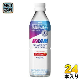 明治 VAAM ヴァーム スマートフィットウォーター アップル風味 500ml ペットボトル 24本入 スポーツドリンク 熱中症対策 特定保健用食品