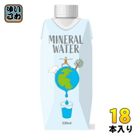 サクラ食品工業 サクラ ミネラルウォーター 330ml 紙パック 18本入 飲料水 軟水