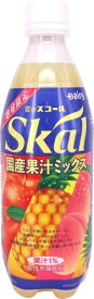 【処分：賞味期限(2024/04/07)】南日本酪農 スコール国産果汁ミックス 500ml ペットボトル 24本入 乳性炭酸 炭酸飲料 数量限定〔訳あり 今だけ B級品 見切り品 お買い得 特価 ディスカウント 大処分〕