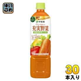 伊藤園 充実野菜 緑黄色野菜ミックス 740g ペットボトル 30本 (15本入×2 まとめ買い) 野菜ジュース 健康飲料