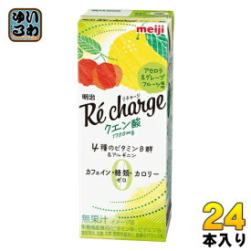 明治 リチャージ クエン酸 アセロラ&グレープフルーツ風味 200ml 紙パック 24本入 栄養機能食品 ビタミン クエン酸 アルギニン