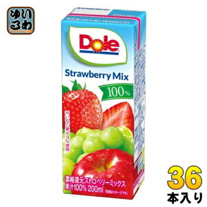 󃁃O~N DoleXgx[~bNX100% 200ml pbN 36{ (18{×2 ܂Ƃߔ) ʎ~bNXW[X ZkҌ
