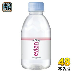 GrA 220ml ybg{g 48{ (24{×2 ܂Ƃߔ) i` ~lEH[^[ d tXY evian ɓ KAi