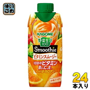 JS ؐ100 X[W[ r^~X[W[ 330ml pbN 24{ (12{×2 ܂Ƃߔ) ؃W[X Smoothie r^~ sgp