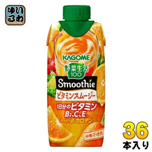 JS ؐ100 X[W[ r^~X[W[ 330ml pbN 36{ (12{×3 ܂Ƃߔ) ؃W[X Smoothie r^~ sgp