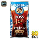 サントリー BOSS ボス 地中海ブレンド 185g 缶 30本入 缶コーヒー 珈琲 アイスコーヒー アイス専用