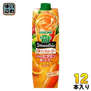 JS ؐ100 X[W[ r^~X[W[ 1000g pbN 12{ (6{×2 ܂Ƃߔ) ؃W[X r^~ Smoothie