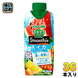 JS ؐ100 X[W[ XCJ&\eBMix 330ml pbN 36{ (12{×3 ܂Ƃߔ) ؃W[X Smoothie Ԍ Gߌ Č