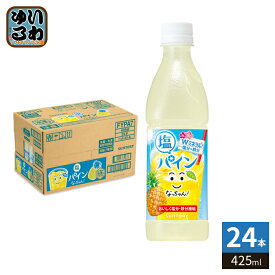 サントリー なっちゃん 塩パイン 425ml ペットボトル 24本入 熱中症対策 果汁飲料 冷凍可能 塩分 鉄分