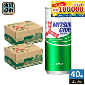 アサヒ 三ツ矢サイダー 250ml 缶 40本 (20本入×2 まとめ買い) 炭酸飲料