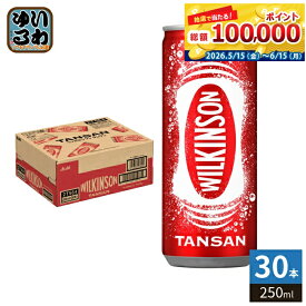 アサヒ ウィルキンソン タンサン 250ml 缶 30本入 炭酸飲料水 炭酸水 強炭酸
