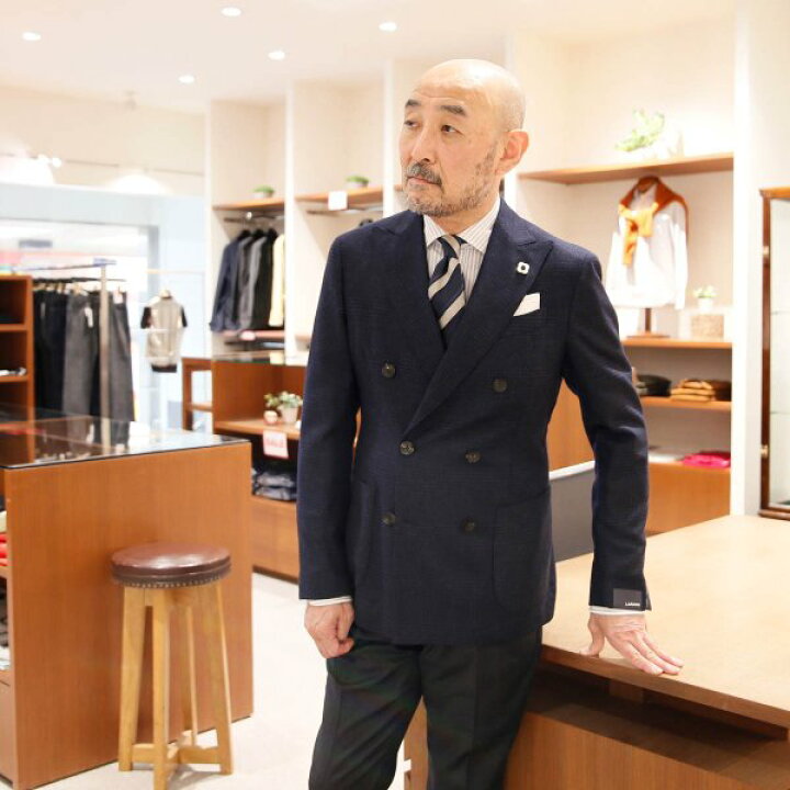 楽天市場】LARDINI ラルディーニ [秋冬] ウール ダブルブレスト 