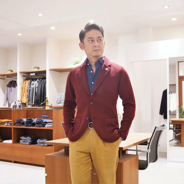 楽天市場】LARDINI ラルディーニ [秋冬] ニットジャケット ウール 